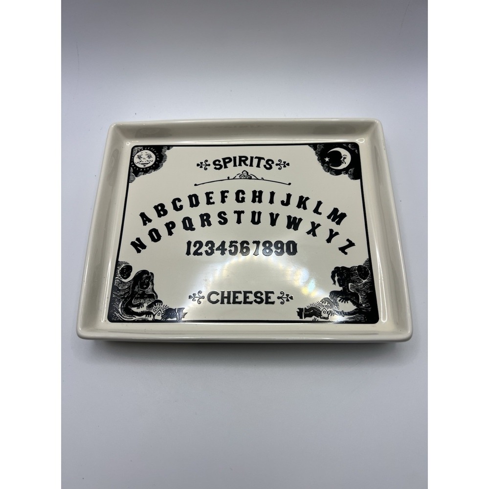 Magenta Ouija Board Spirits Ceramic Cheese Tray Dish